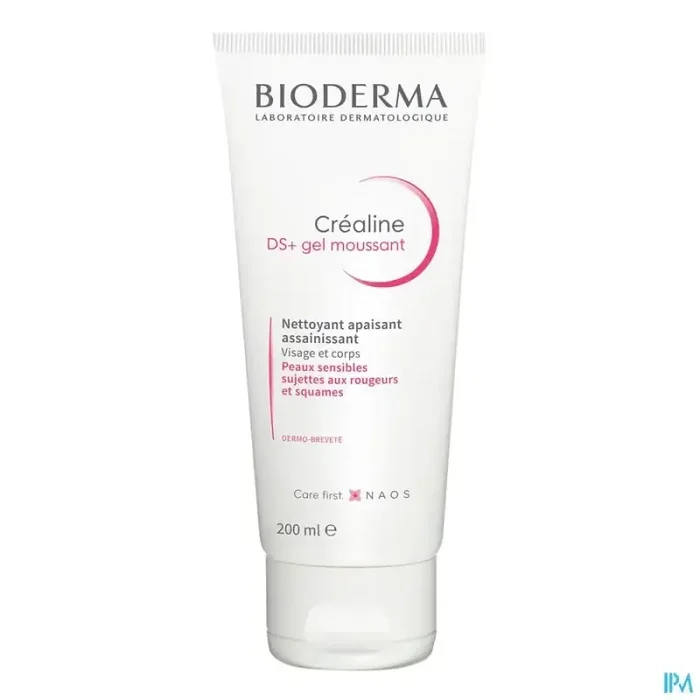 Bioderma crealine ds+ gel nettoyant apaisant assainissant 200ml