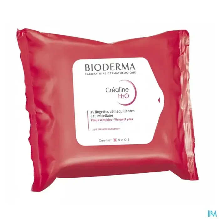 Bioderma crealine h2o lingette sachet 25