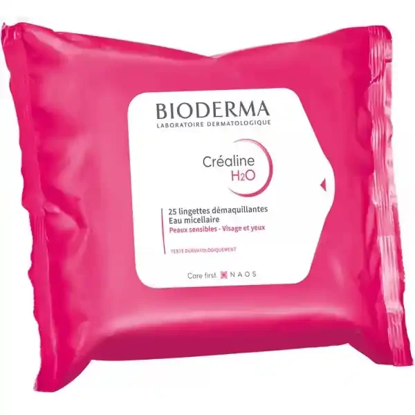 Bioderma Créaline H2O Lingettes Démaquillantes Yeux x 25