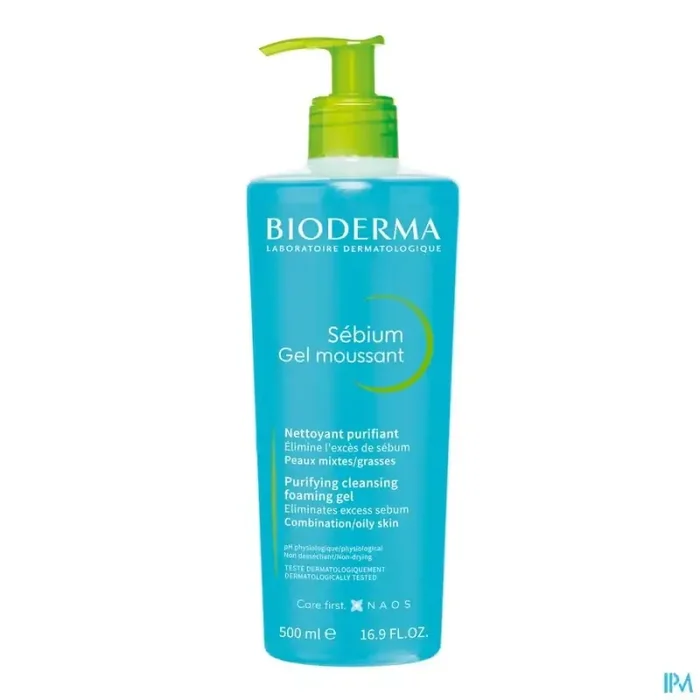Bioderma sebium gel moussant nettoyant purifiant 500ml