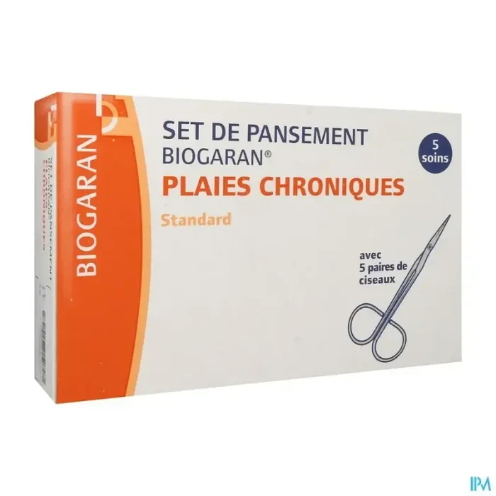 Biogaran set pansement plaies chroniques standard x5