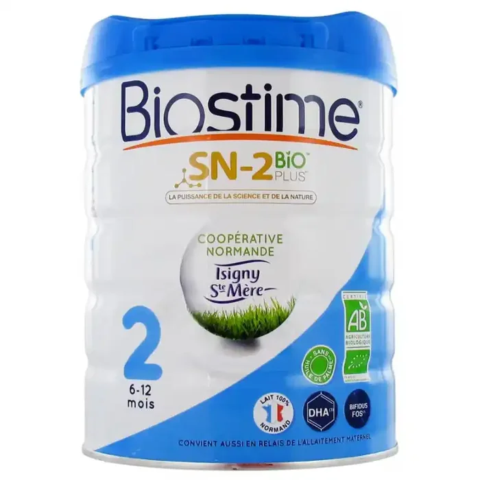 BIOSTIME LAIT INFANTILE SN 2 BIO PLUS 2 – 6-12 mois 800g
