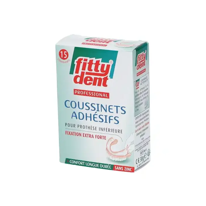 Biosynex Fittydent Professional 15 coussinets adhesifs