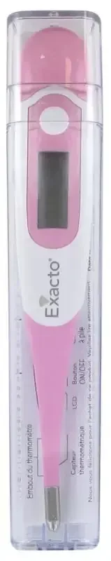 Biosynex Thermomètre Souple&rapide 10 Secondes – Couleur Rose