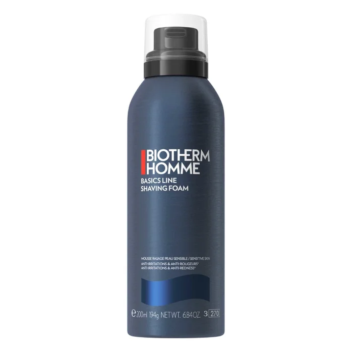 Biotherm Homme – Mousse de rasage pour homme – Peaux sensibles 200 ml