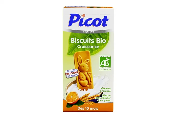 Biscuits orange Croissance 2×10 sachets