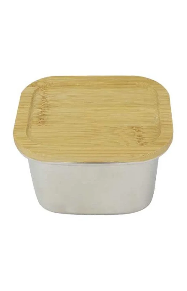 Boite en inox avec couvercle en bambou – 450 ml