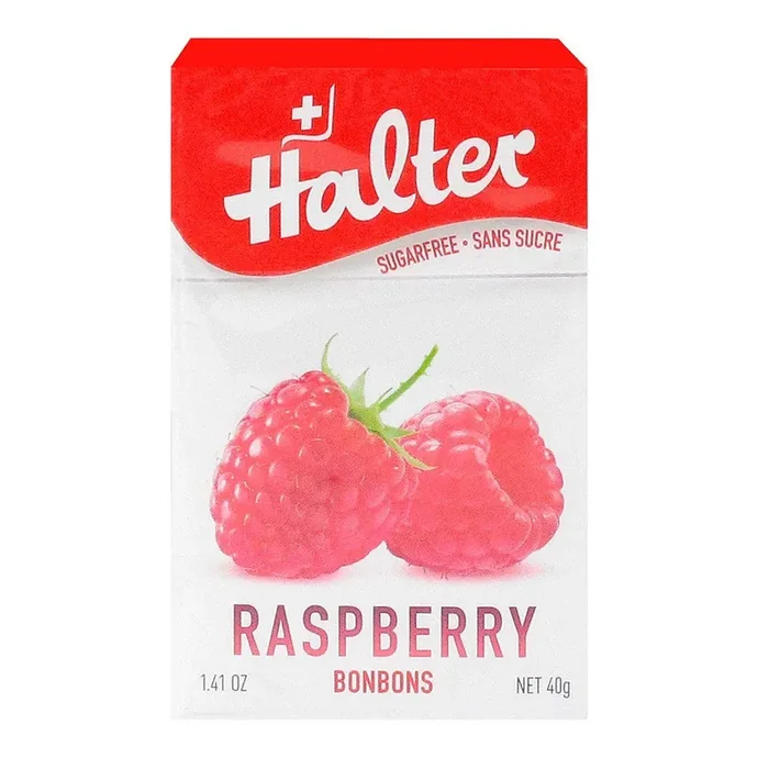 Bonbons sans sucre goût framboise 40g