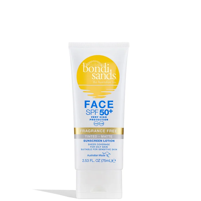 Bondi Sands SPF 50+ Fragrance Free 4 Star Matte Tinted Face Lotion 75ml