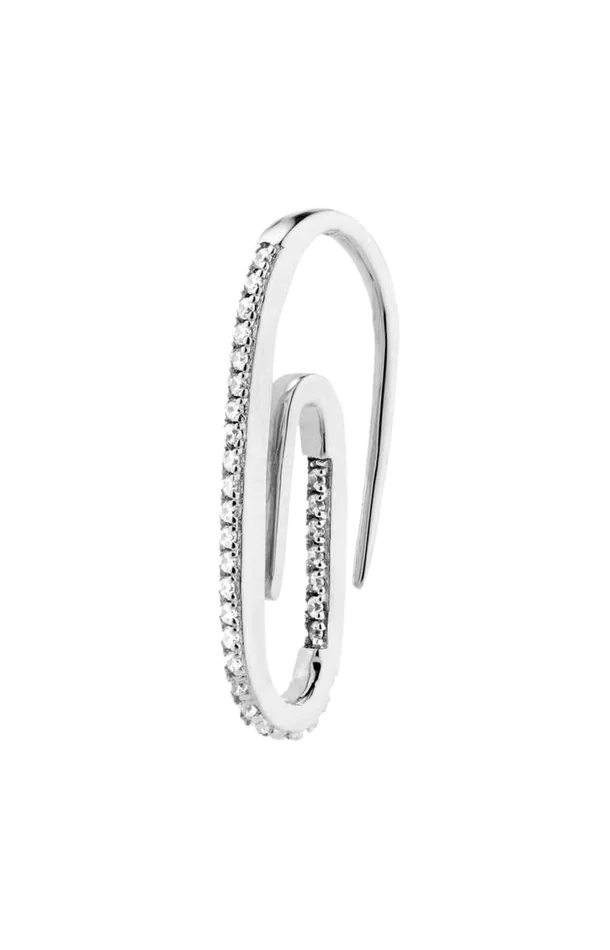 Boucle d’oreille – Baby safety – Laiton plaqué argent 10 microns