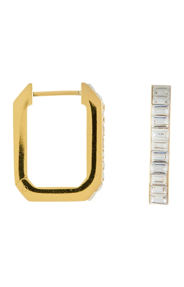 Boucles d’oreilles – Alliage – Doré & blanc