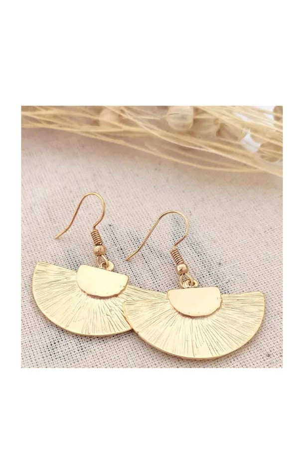 Boucles d’oreilles – Laiton plaqué or