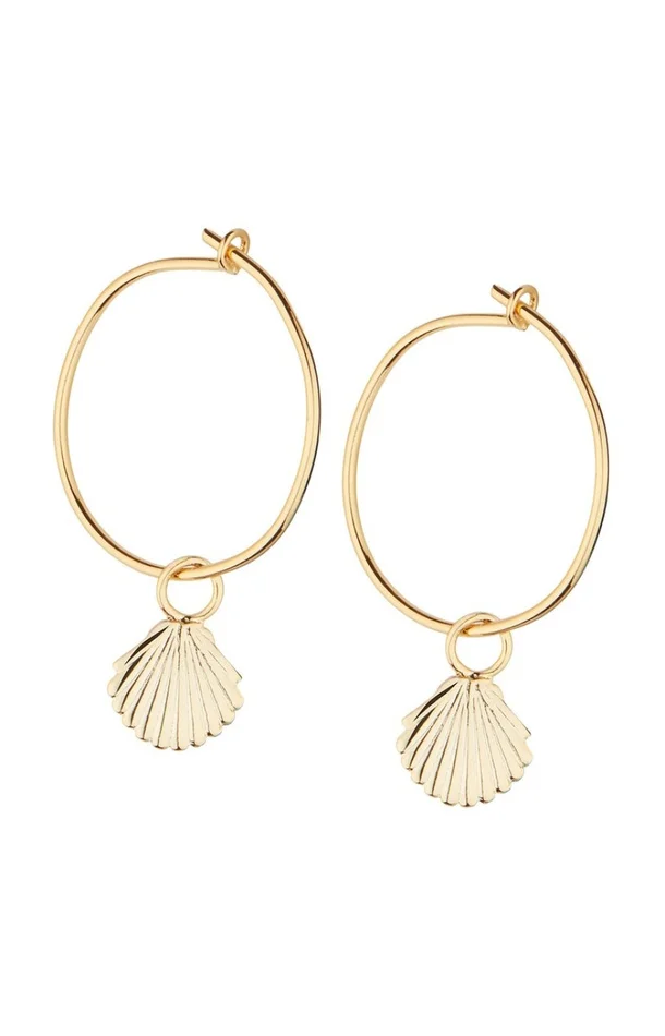 Boucles d’oreilles créoles Anastasia – Laiton doré à l’or fin 18k