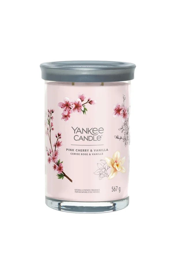 Bougie gobelet – Cerise rose & vanille – Grand modèle – 567 g