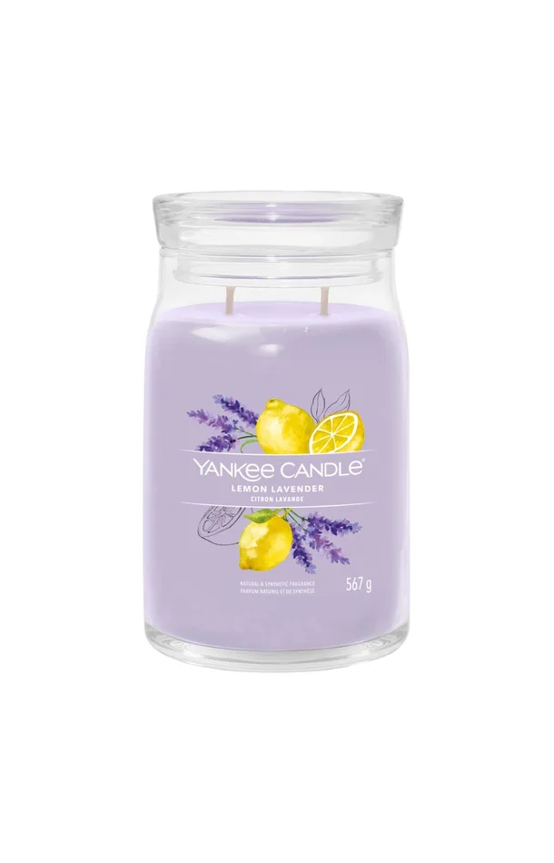Bougie gobelet – Citron lavande – Grand modèle – 567 g