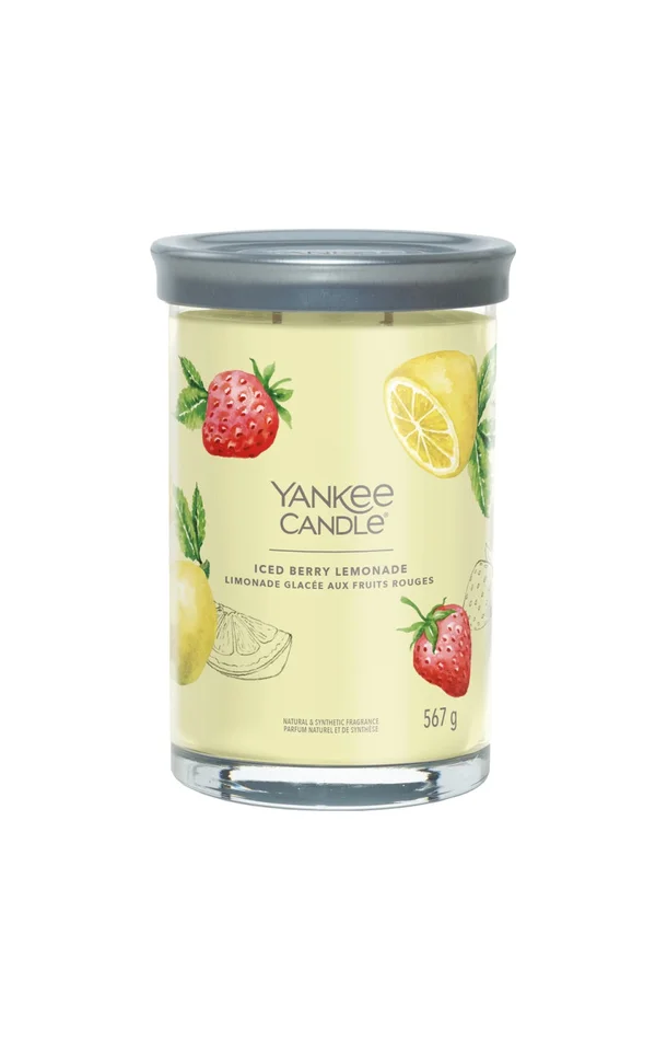 Bougie gobelet – Limonade glacée aux fruits rouges – Grand modèle – 567 g