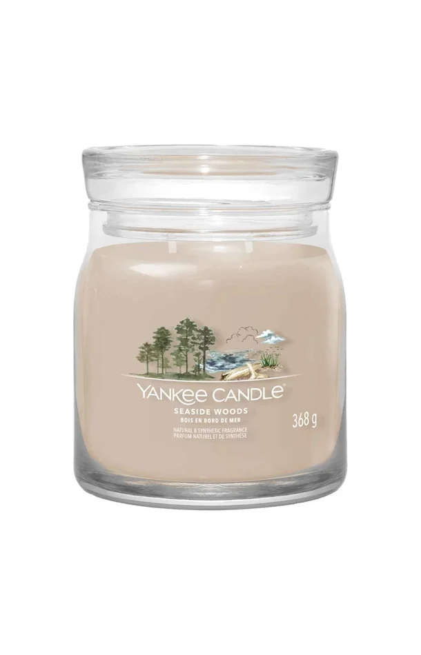 Bougie jarre – Bois en bord de mer – Modèle medium – 368 g