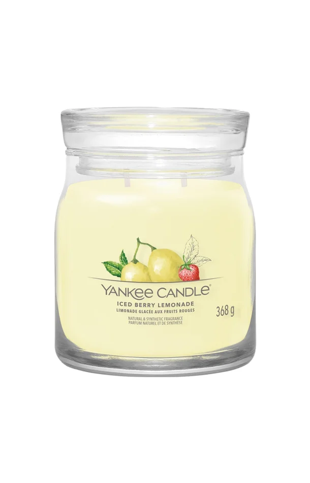 Bougie jarre – Limonade glacée aux fruits rouges – Modèle medium – 368 g