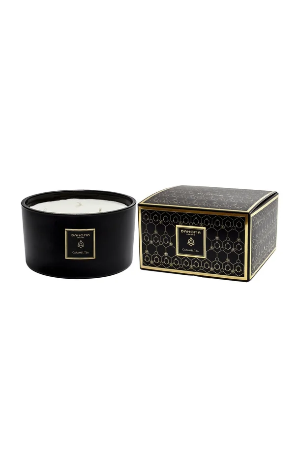 Bougie parfumée 3 mèches – Caramel Tea – 400 g