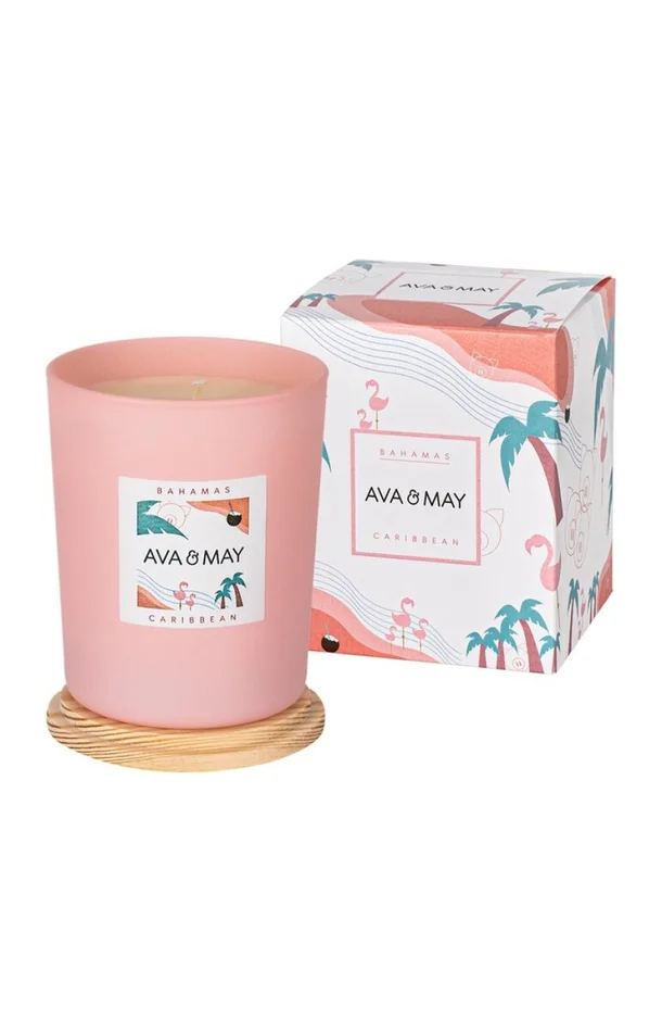 Bougie parfumée – Bahamas – Vanille & monoï – 180 g