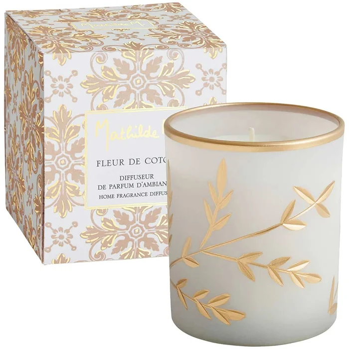 Bougie parfumée – Murmures de papier – Fleur de coton – 45h