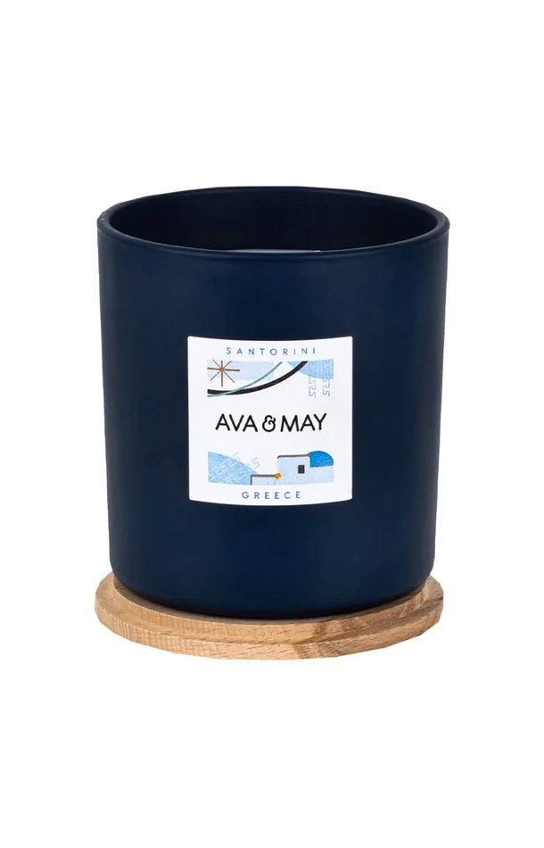 Bougie parfumée – Santorin – Tonka & cèdre – 500 g