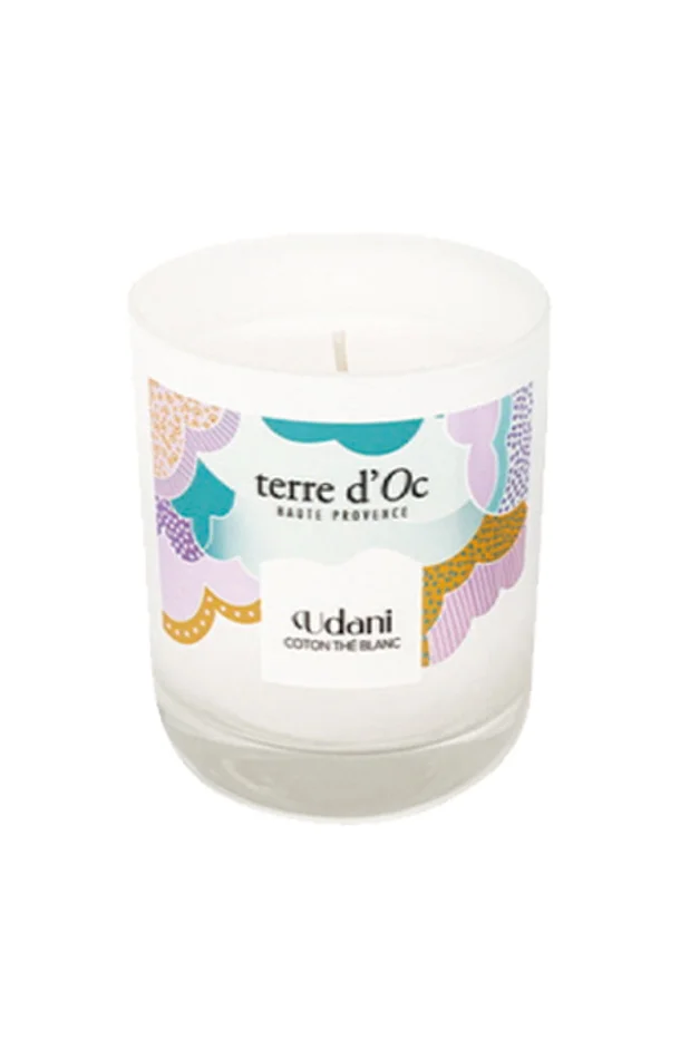 Bougie parfumée – Udanie – Coton & thé blanc – 180 g