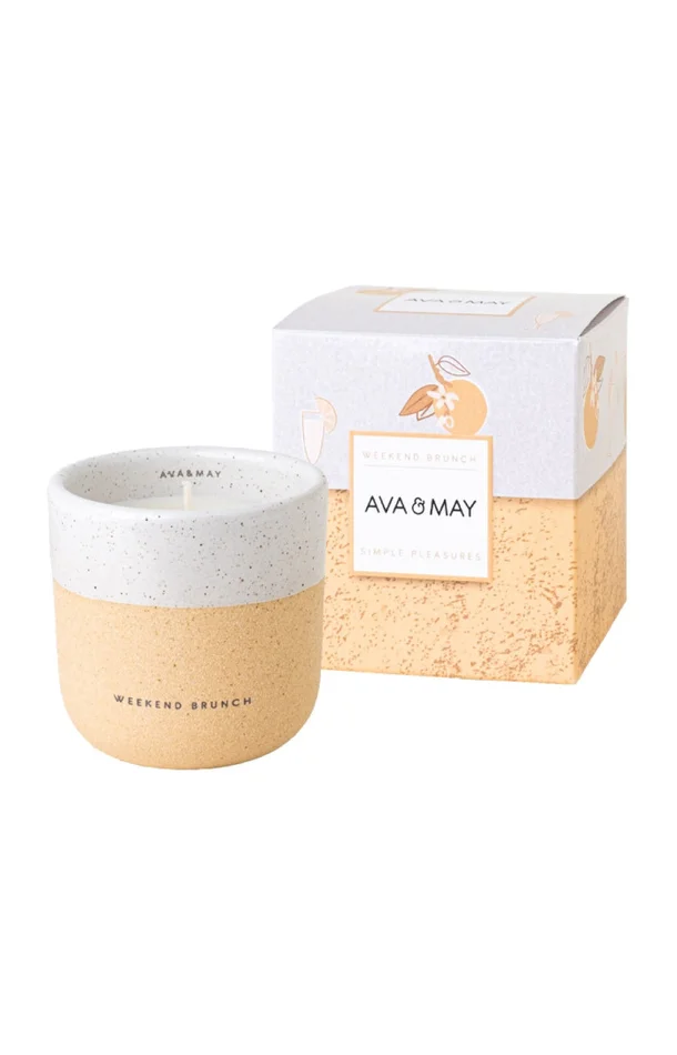 Bougie parfumée – Weekend Brunch – Bois de santal, mandarine & poivre rose – 200 g