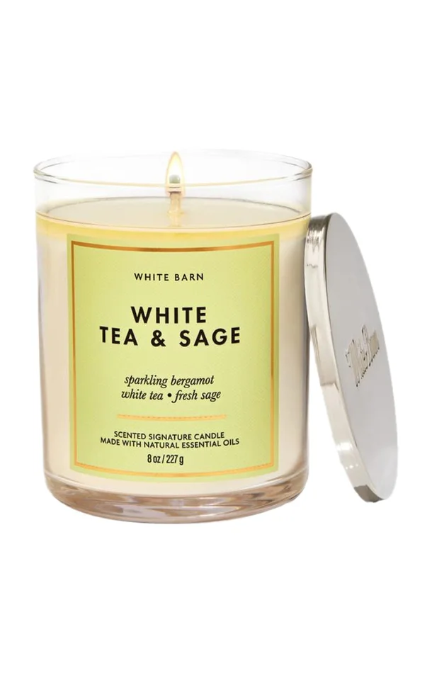 Bougie parfumée – White Tea & Sage – Thé blanc & bergamote – 227 g