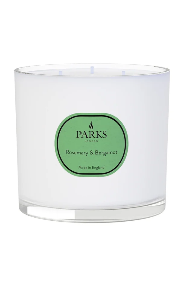 Bougie parfumée à 3 mèches – Romarin & bergamote – Vintage Aromatherapy – 650 g
