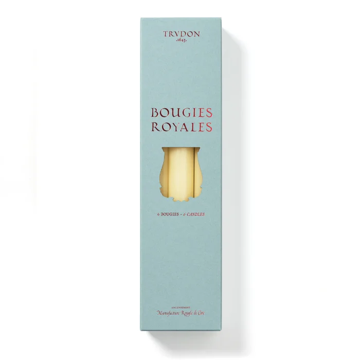 Bougies Royales – Chandelles Ivoire x6