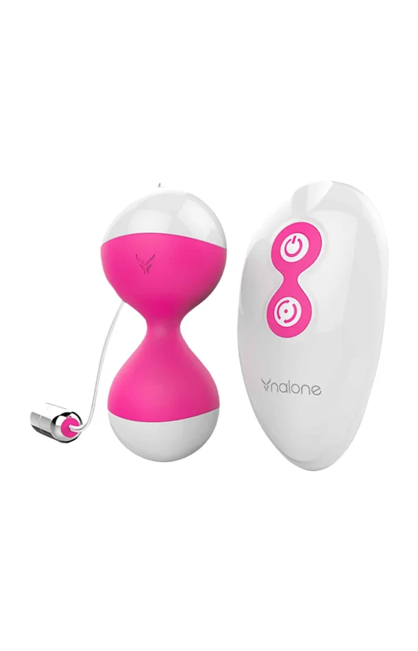 Boules de geisha vibrantes – Miu-Miu Kegel – 7 modes – Rose & blanc