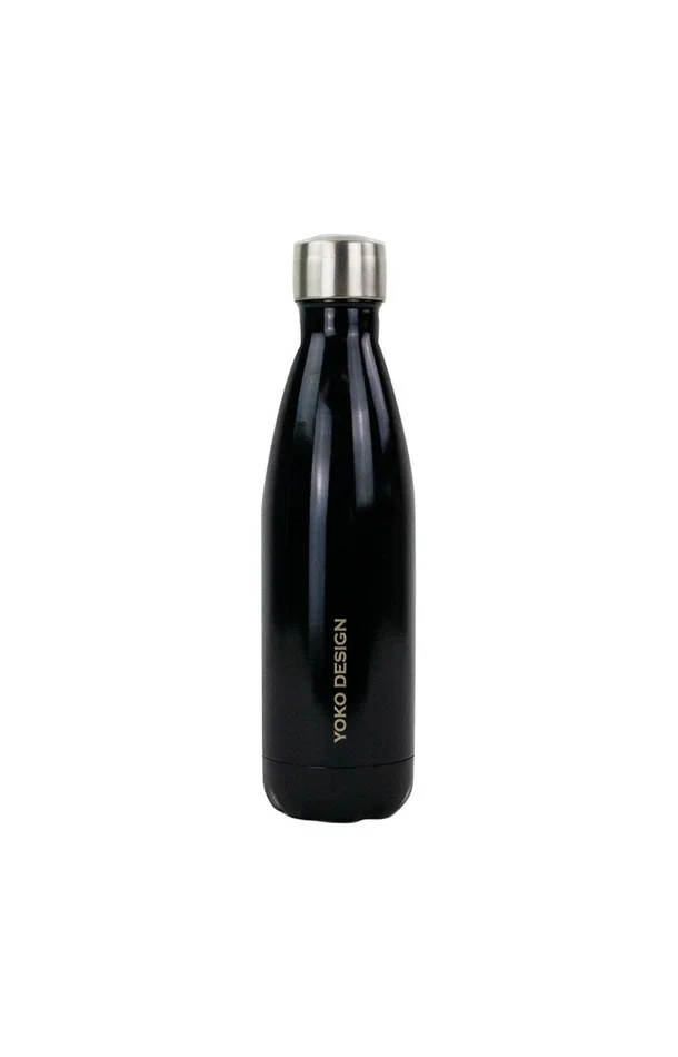 Bouteille isotherme – Brillant – Noir – 500 ml