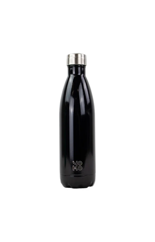 Bouteille isotherme – Brillant – Noir – 750 ml