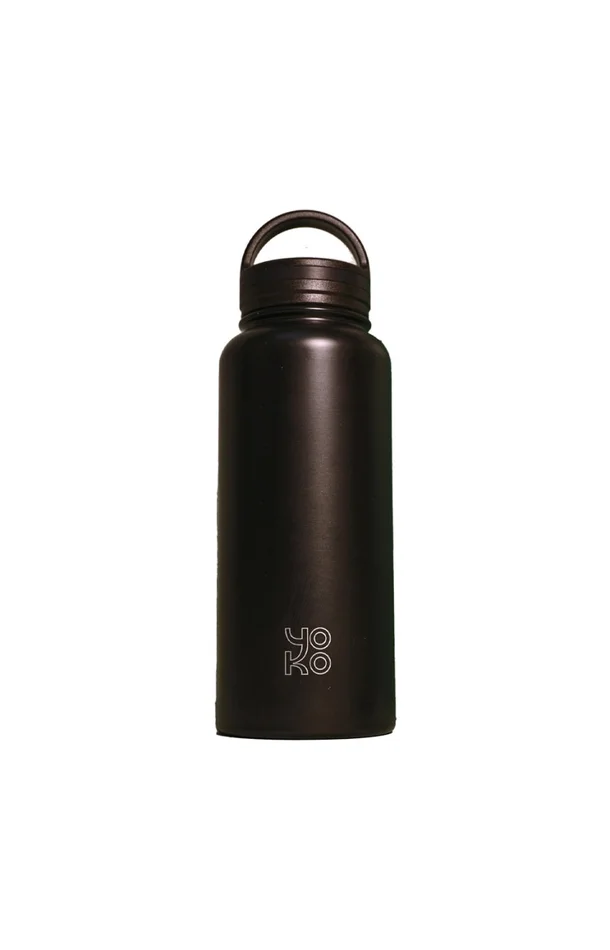 Bouteille isotherme avec poignée – Noir – 1 L