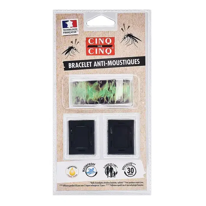 Bracelet Anti-moustiques cinq-cinq