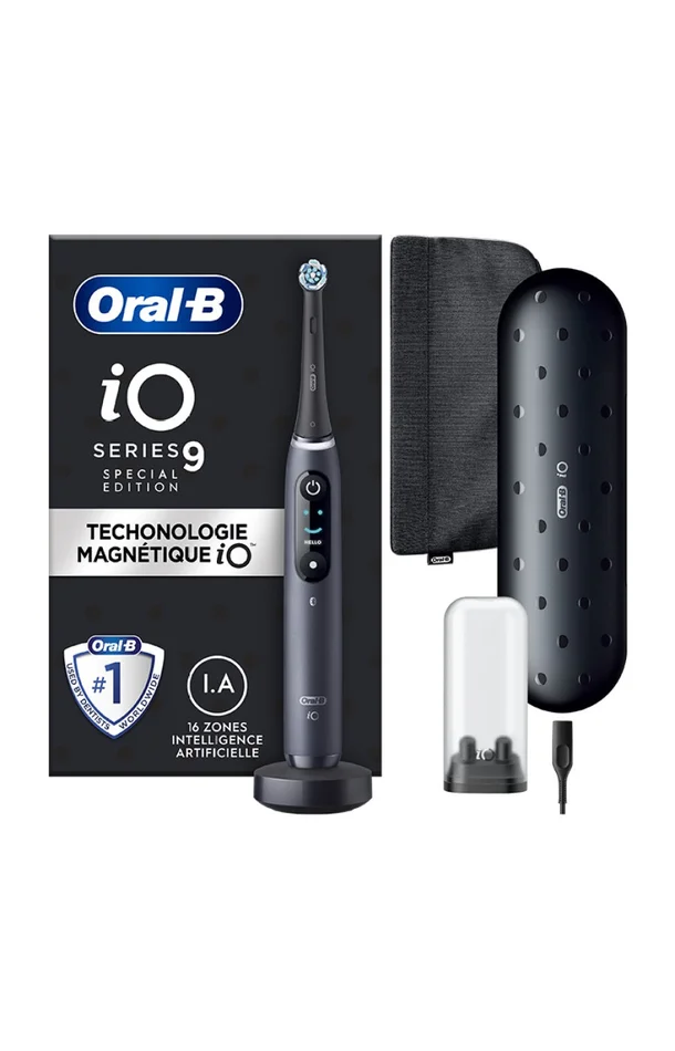 Brosse à dents électrique Bluetooth – iO9 Onyx Special – New edition – Noir