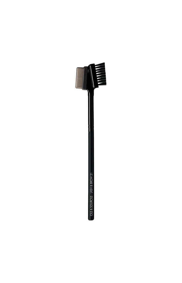 Brosse à sourcils et cils – Peigne double – Yeux