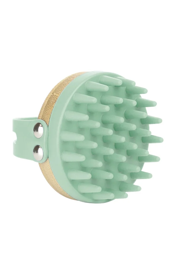 Brosse massante – Cuir chevelu – Bambou & silicone