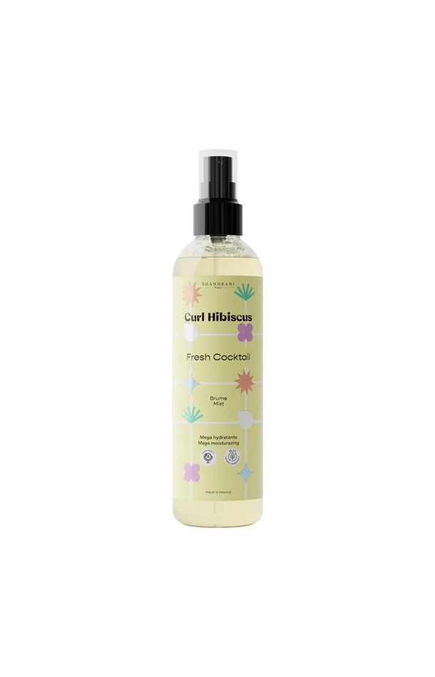 Brume capillaire – Curl Hibiscus – Kératine – Cheveux ondulés à crépus – 250 ml