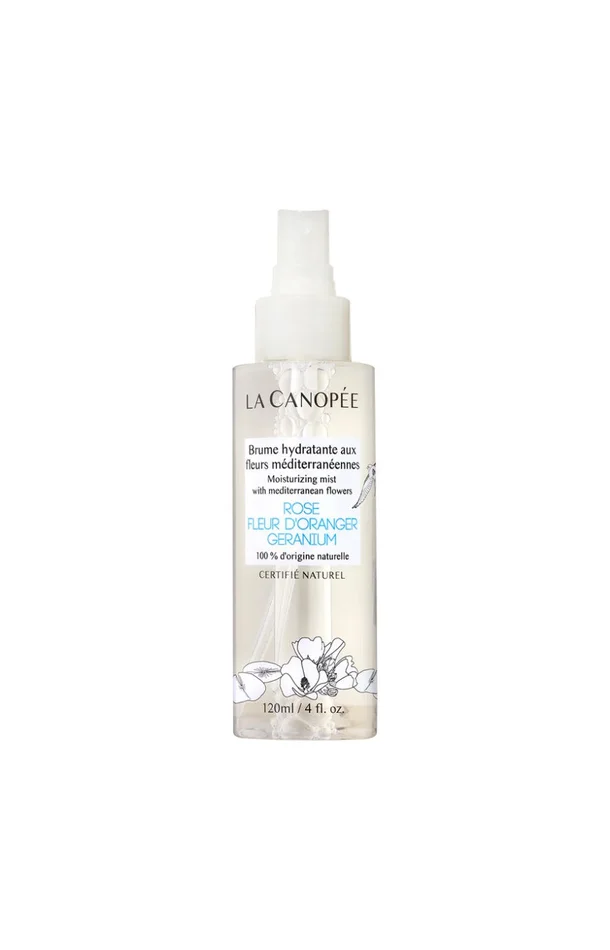 Brume hydratante – Rose, fleur d’oranger & géranium – Visage – 120 ml