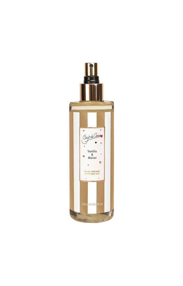 Brume parfumée Vanilla & monoï – Floral gourmand – 200 ml
