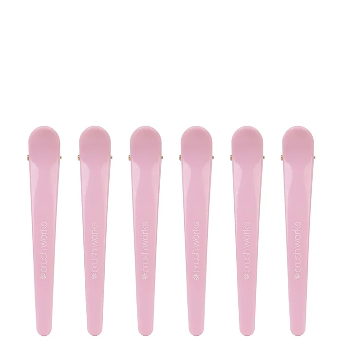 brushworks Pinces de Séparation pour Cheveux (pack de 6)