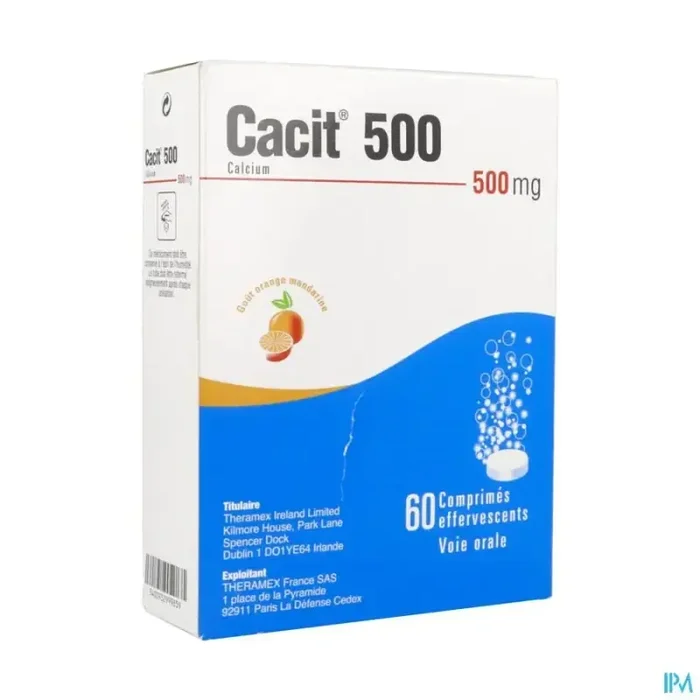 Cacit 500mg comprimé effervescent 60