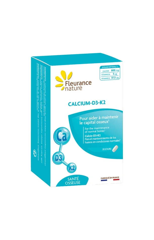 Calcium-D3-K2 – Maintien et protection du capital osseux – 20 jours