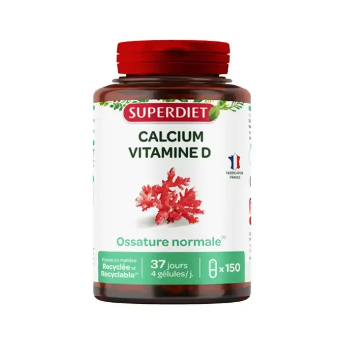 CALCIUM VITAMINE D 150 GELULES SUPERDIET
