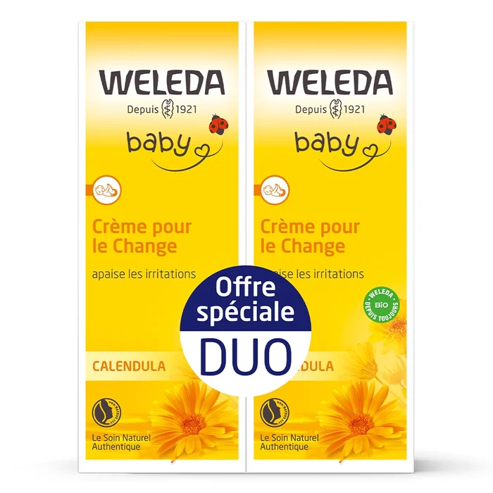 Calendula Baby – Crème pour le Change 2 x 75 ml