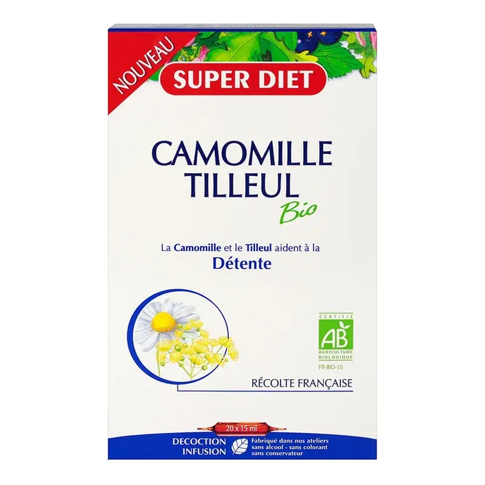 Camomille tilleul bio 20x15ml