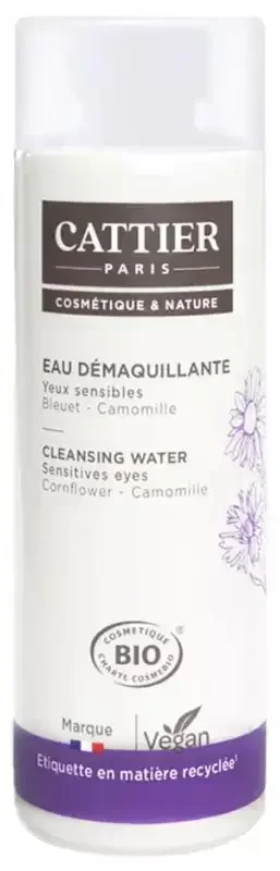 Cattier Eau Démaquillante Yeux Sensibles Bio 150 ml