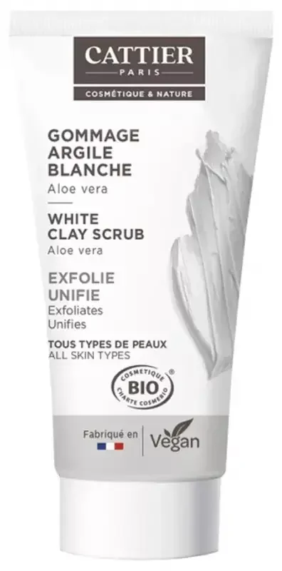 Cattier Gommage Argile Blanche Exfolie Bio 30 ml